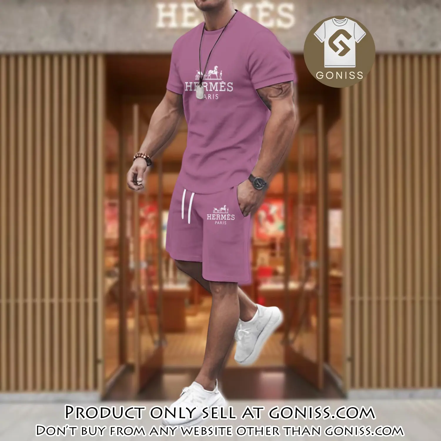 Hermes combo unisex tshirt & short limited luxury outfit cts1104 gn0440422